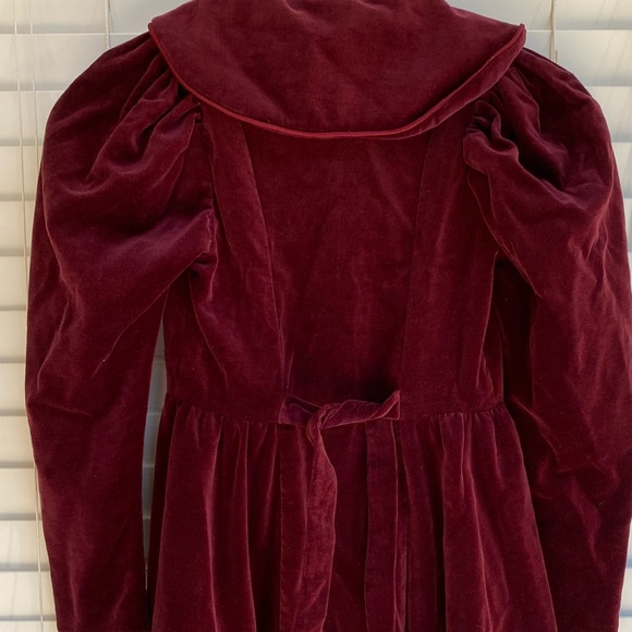 Girls Vintage Velvet Gunne Sax Coat Dress - Picture 3 of 6